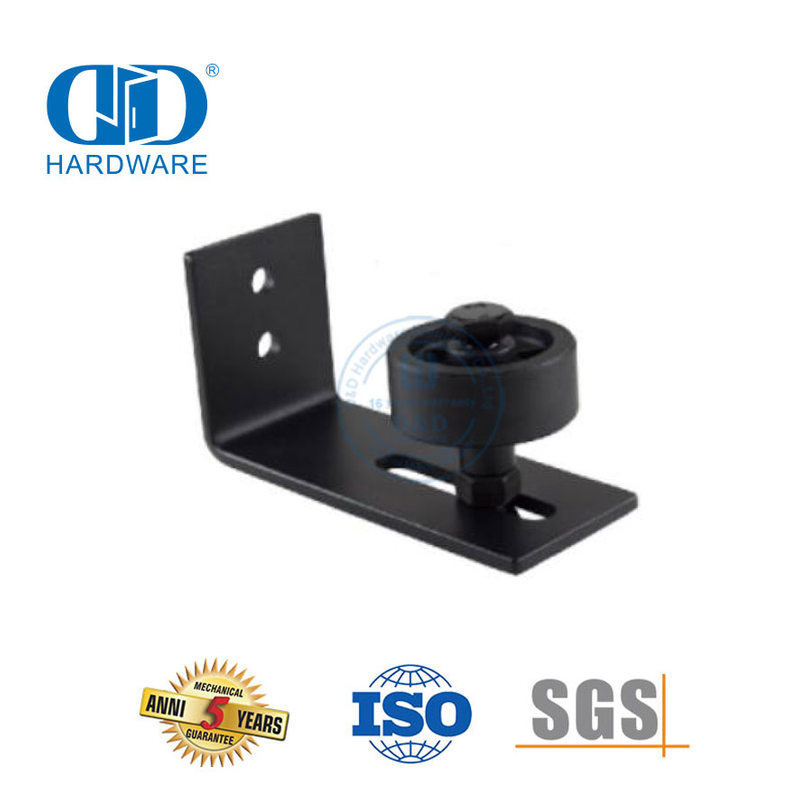 Herrajes para puertas de madera de granero corredizas de acero inoxidable Herrajes de acero para garaje Herrajes para puertas de derivación-DDBD079