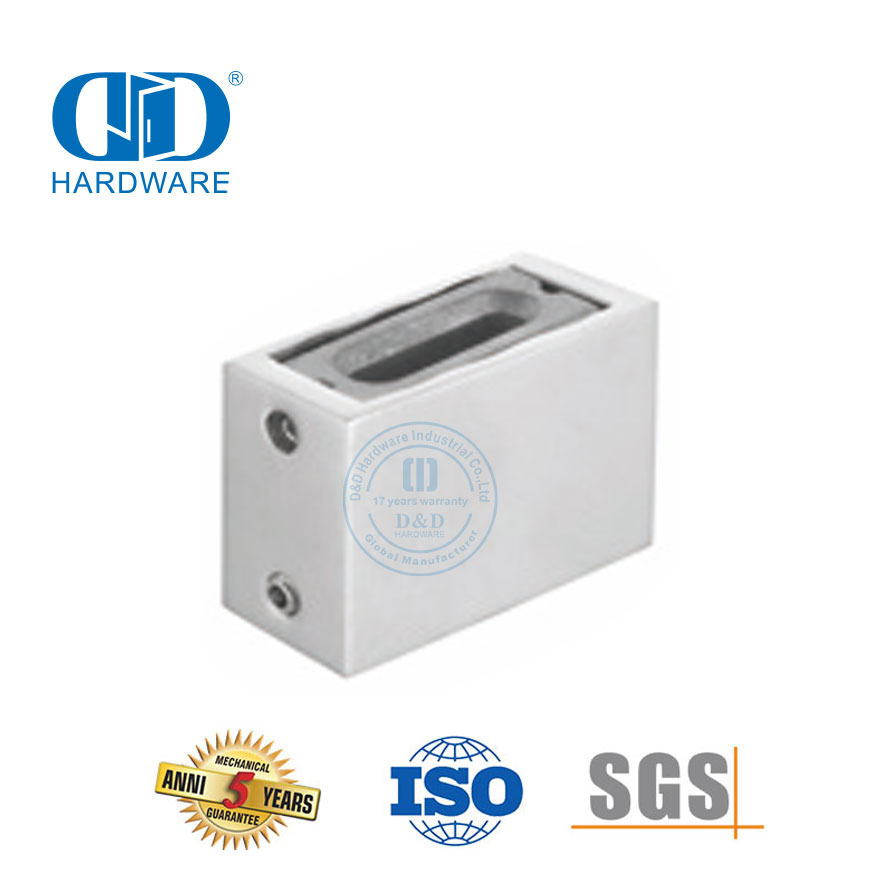 Soporte de pared para puertas corredizas de herrajes para vidrio de acero inoxidable-DDSL001-6
