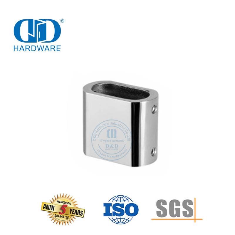 Accesorio de vidrio de acero inoxidable Herrajes para puertas de vidrio Conector de vidrio para baño-DDSL002-5