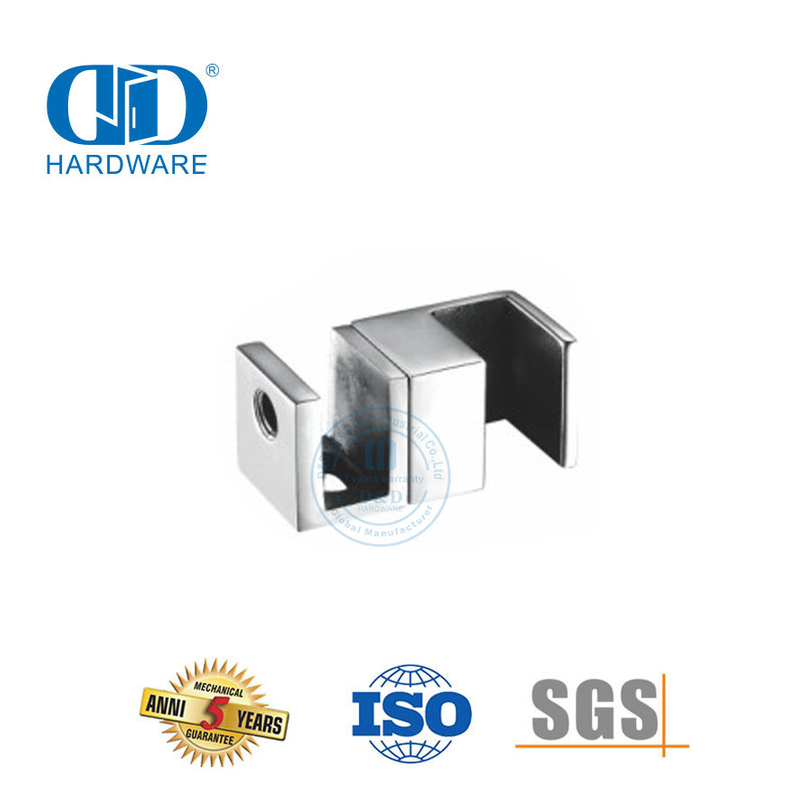 Herrajes para puertas corredizas de ducha de acero inoxidable Herrajes para conectores de vidrio Accesorio para vidrio-DDSL002-6