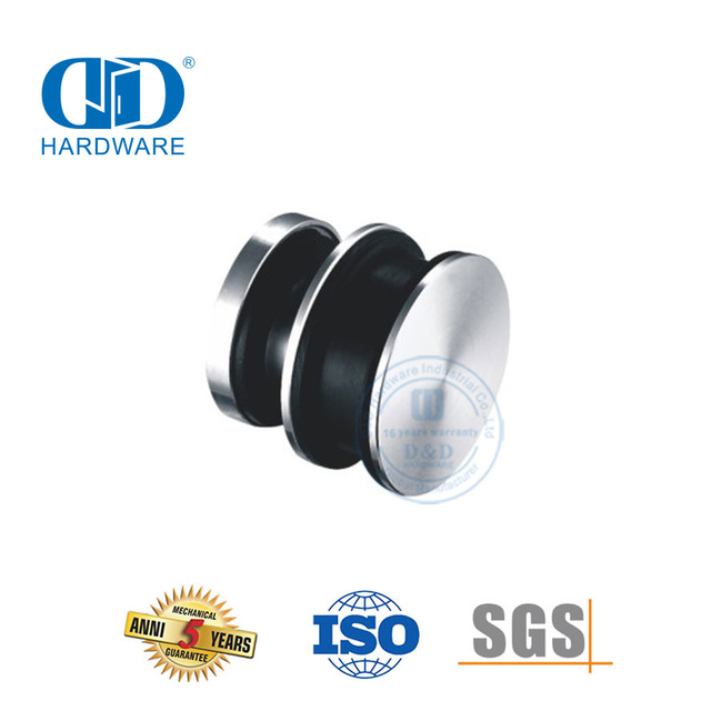 Puerta corredera de acero inoxidable personalizada, tubo para puerta de ducha, rodillo, herrajes de vidrio, herrajes para puerta de baño-DDGS110