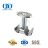 Abrazadera de tubo doble para techo, accesorio de puerta de vidrio de acero inoxidable, accesorio para muebles, Hardware de vidrio para baño-DDGS116