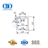 Abrazadera de puerta Partición de vidrio de aluminio de acero inoxidable Rieles de puerta corredera colgantes Accesorio de puerta para puerta corredera-DDGS139