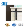 Herrajes de construcción de acero inoxidable, herrajes para puertas de madera de granero corredizas negras para gabinete y soporte de TV-DDBD031