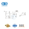 Hardware de baño de acero inoxidable Abrazadera de vidrio Clip Tope de puerta de vidrio con gancho-DDWC005