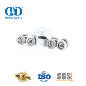 Proveedor de hardware, rueda colgante de acero inoxidable, rodillo para puerta de ducha, herrajes de vidrio para baño-DDGS155