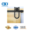 Herrajes para puertas corredizas de Granero de doble puerta de acero inoxidable para accesorios de puertas interiores Hardware-DDBD015 de acero para garaje