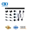 Herrajes para garaje de acero inoxidable, herrajes para puertas de granero plegables, juego de herrajes para puertas corredizas, Kit de riel-DDBD030