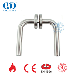 Manija de puerta con cerradura de palanca de acero inoxidable BS EN 1906-DDTH002-SSS