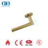 Latón satinado EN 1906 Accesorios de seguridad para cerradura de puerta Manijas de palanca doradas-DDTH003-SB
