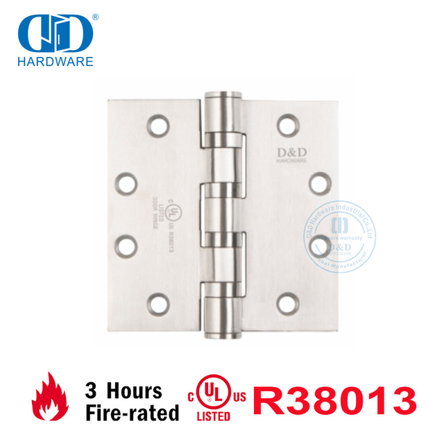 Bisagra de puerta externa SUS304 estándar americano con clasificación de fuego UL-DDSS004-FR