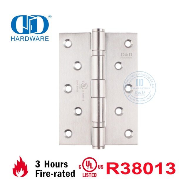 Bisagra de puerta de madera de metal comercial resistente al fuego con certificación UL al por mayor-DDSS005-FR