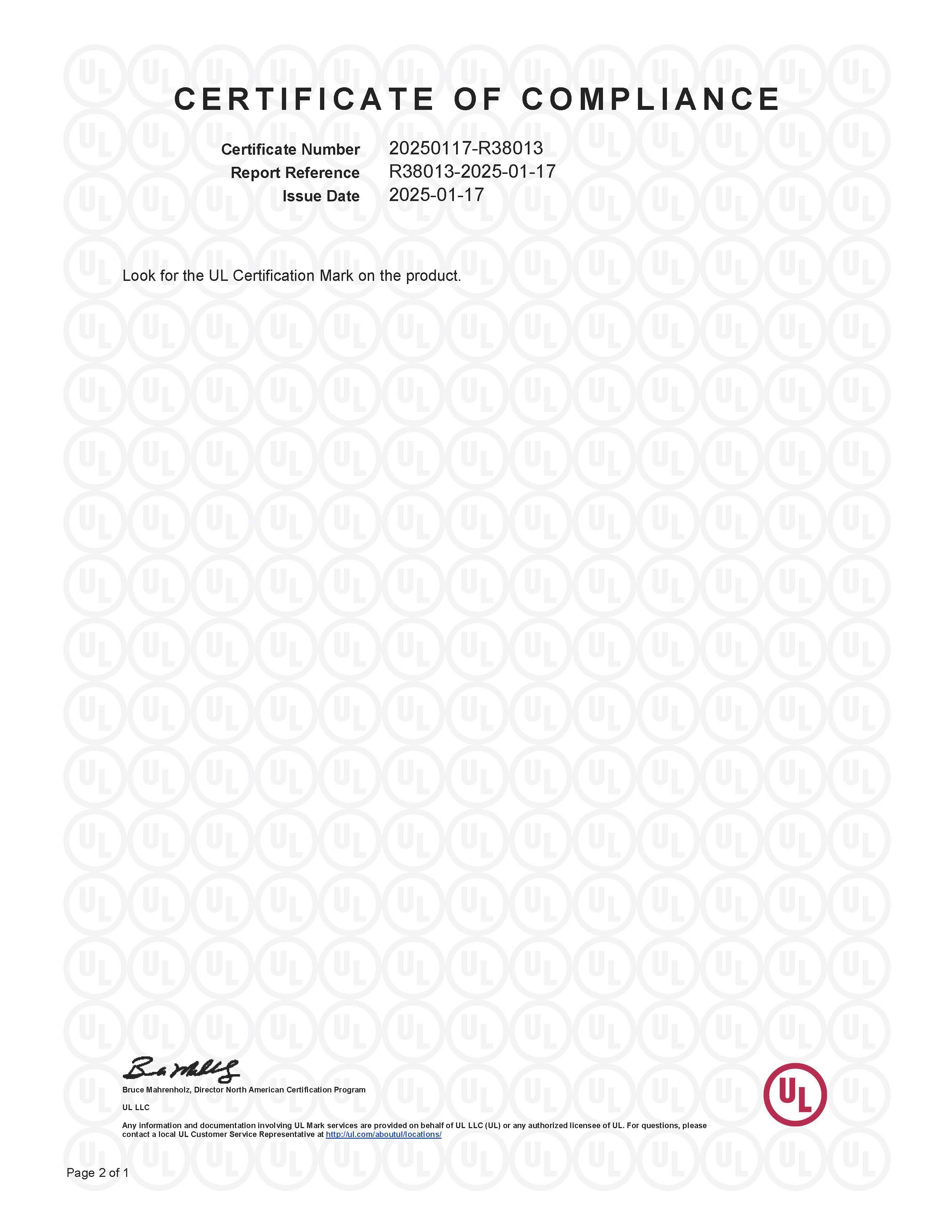 Bisagra de puerta UL 