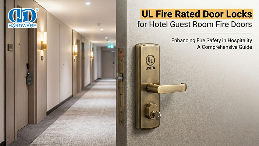 Cerraduras de puerta con clasificación UL contra incendios para puertas cortafuegos de habitaciones de hotel