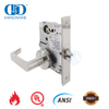 Cerradura de embutir de puerta de paso estándar americano resistente al fuego para Hotel-DDAL01