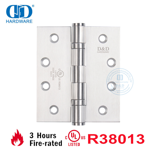 Bisagras de puerta cortafuego SS304 estándar americano con certificación UL para puerta de salida de escape-DDSS006-FR
